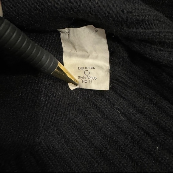 J. Crew | Button Sweater Wool Cashmere Black Size XXS - Picture 6 of 6
